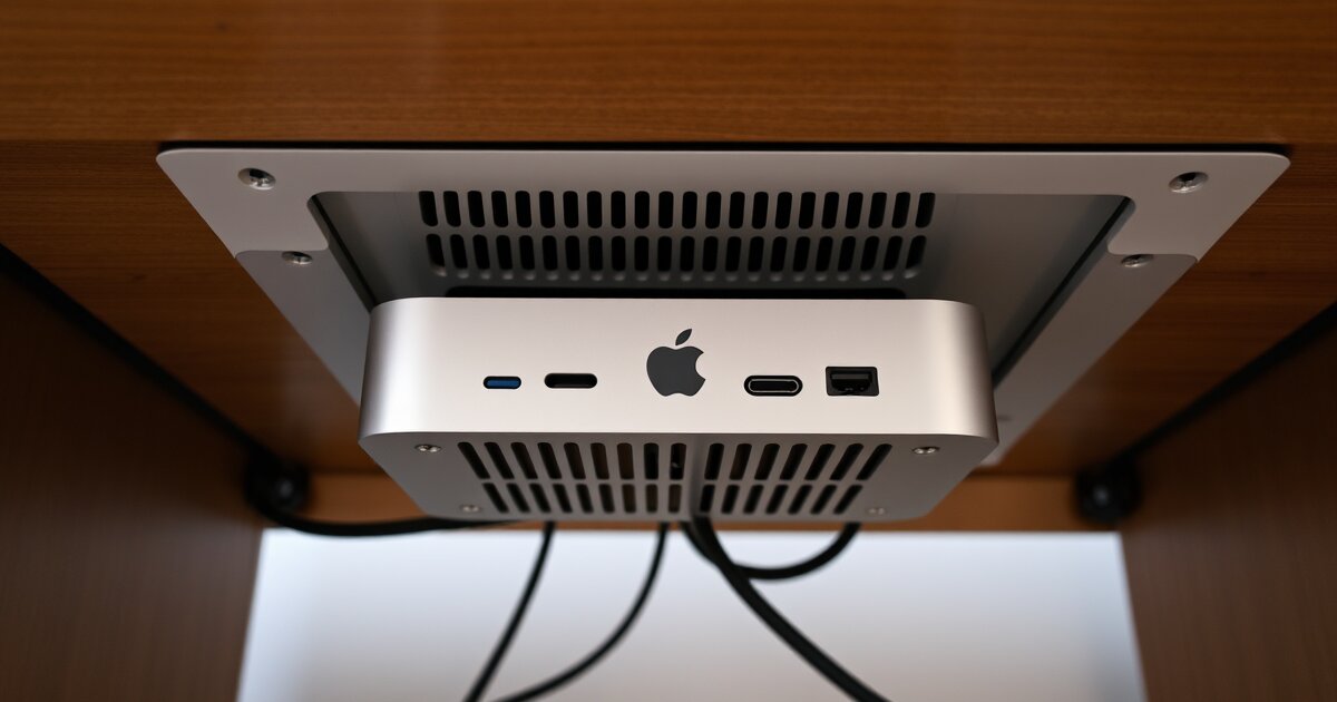 Mac Mini Under-Desk Mount Ventilation